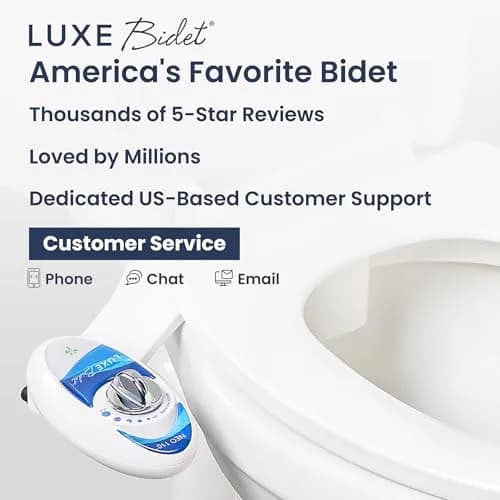 LUXE Bidet NEO 110 Non-Electric Bidet Attachment for Toilet Seat, Blue | Easy Home Upgrade for Modern Bathrooms thumbnail 7