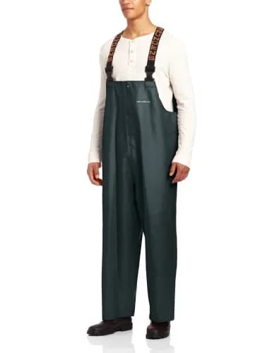 Grundéns Men's Clipper Fishing Bib Pants, Green - X-Large | Waterproof Workwear for Tough Environments thumbnail 1