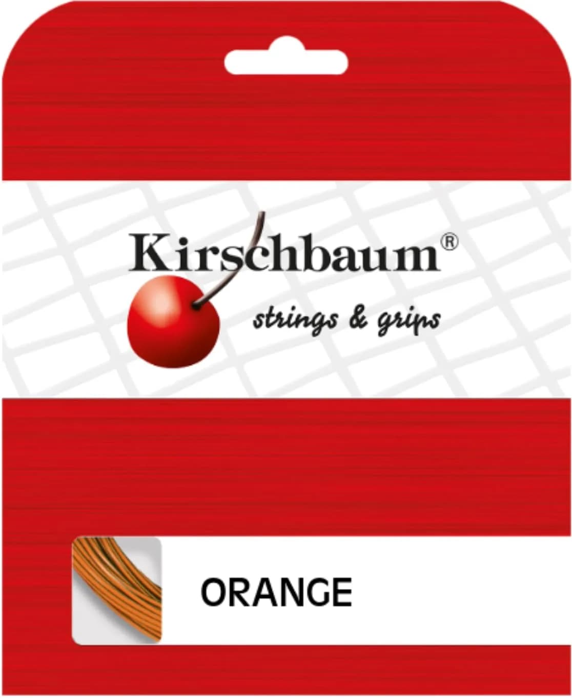 Kirschbaum Orange 1.23 mm (17g) Tennis String Set | Control & Power for All Games