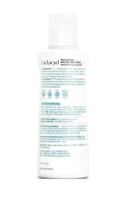 Lactacyd White Intimate Whitening Daily Feminine Wash 150ml (5.07 Fl Oz) | pH Balanced & Hypoallergenic thumbnail 6