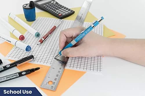 Pacific Arc Stainless Steel 24 Inch Metal Ruler with Cork Back & Metric Graduations | Precise Measuring Tool thumbnail 9