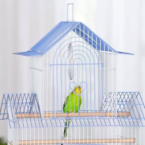 Prevue Pet Products Shanghai Parakeet Cage Blue & White 34cm (13.5") | Ideal for Small Birds thumbnail 5