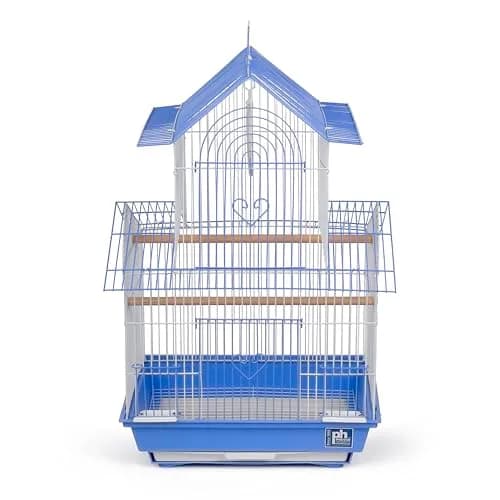 Prevue Pet Products Shanghai Parakeet Cage Blue & White 34cm (13.5") | Ideal for Small Birds thumbnail 2