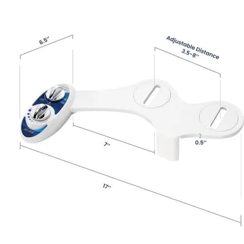 LUXE Bidet NEO 120 Self-Cleaning Bidet Attachment for Toilet Seat, Blue | Non-Electric, Adjustable Pressure, Rear Wash thumbnail 9