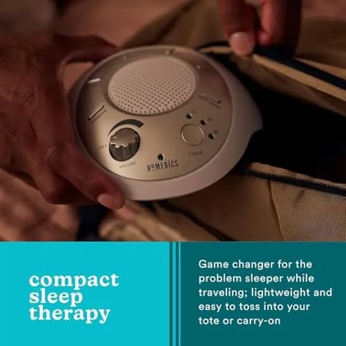 Homedics SoundSleep White Noise Machine, Silver, 6 Sounds | Portable Travel Size thumbnail 6