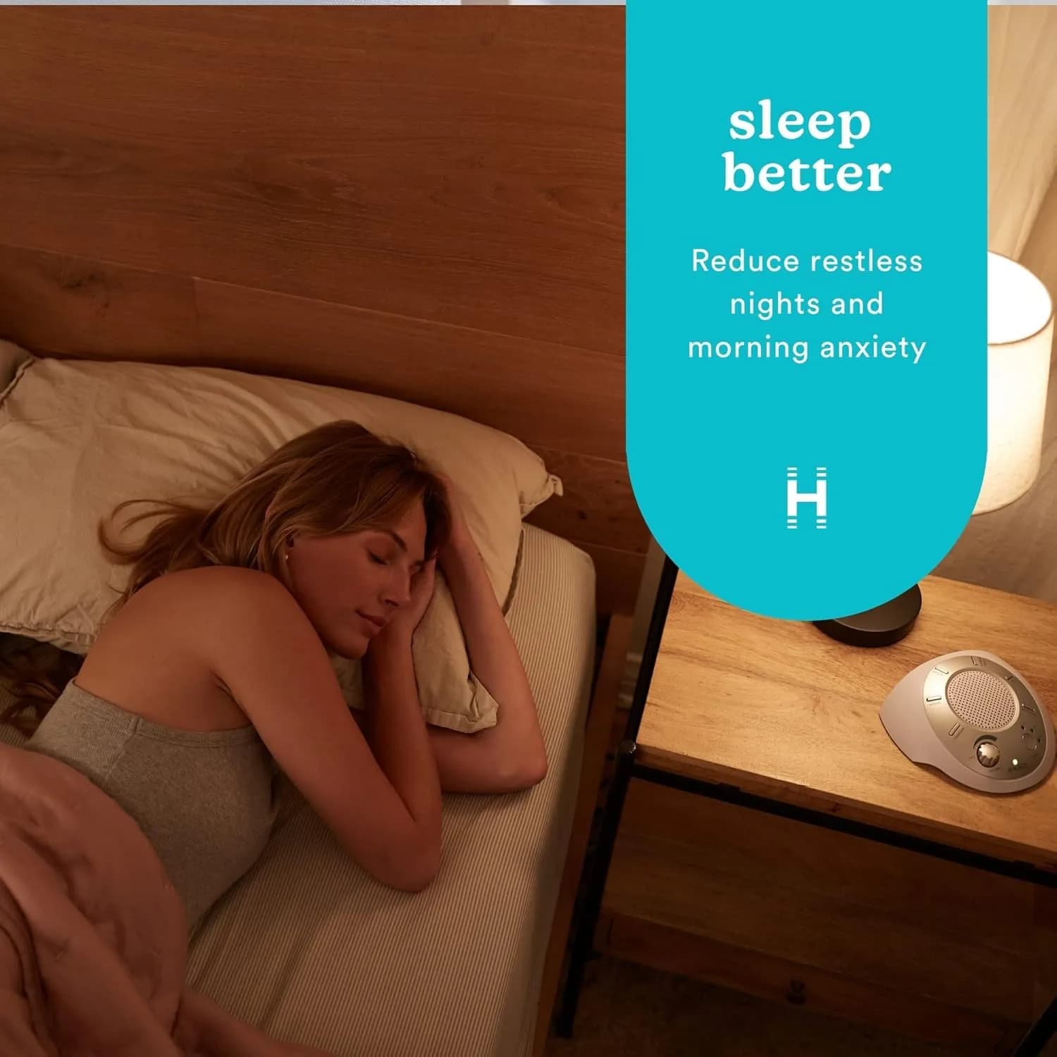 Homedics SoundSleep White Noise Machine, Silver, 6 Sounds | Portable Travel Size - view 2