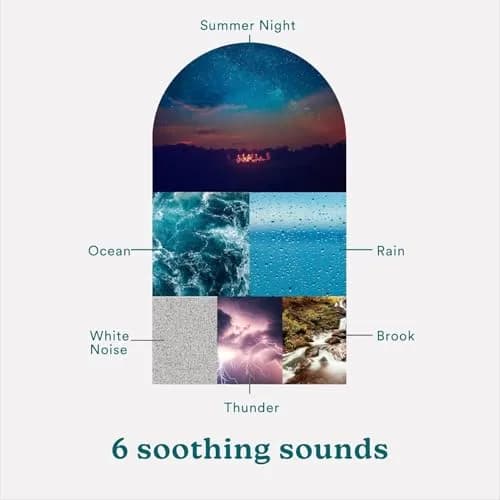 Homedics SoundSleep White Noise Machine, Silver, 6 Sounds | Portable Travel Size thumbnail 3