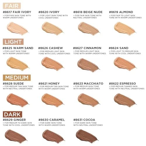 Lord & Berry Cream Foundation Makeup Sand 50ml (1.69 Fl Oz) | Full Coverage with Hyaluronic Acid thumbnail 7