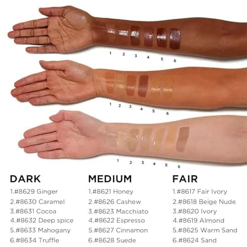 Lord & Berry Cream Foundation Makeup Sand 50ml (1.69 Fl Oz) | Full Coverage with Hyaluronic Acid thumbnail 8