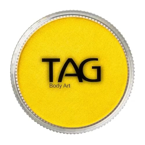 TAG Body Art Pearl Yellow Face Paint 32gm (1.13 oz) | Hypoallergenic, Non-Toxic, Wax-Based Formula thumbnail 1