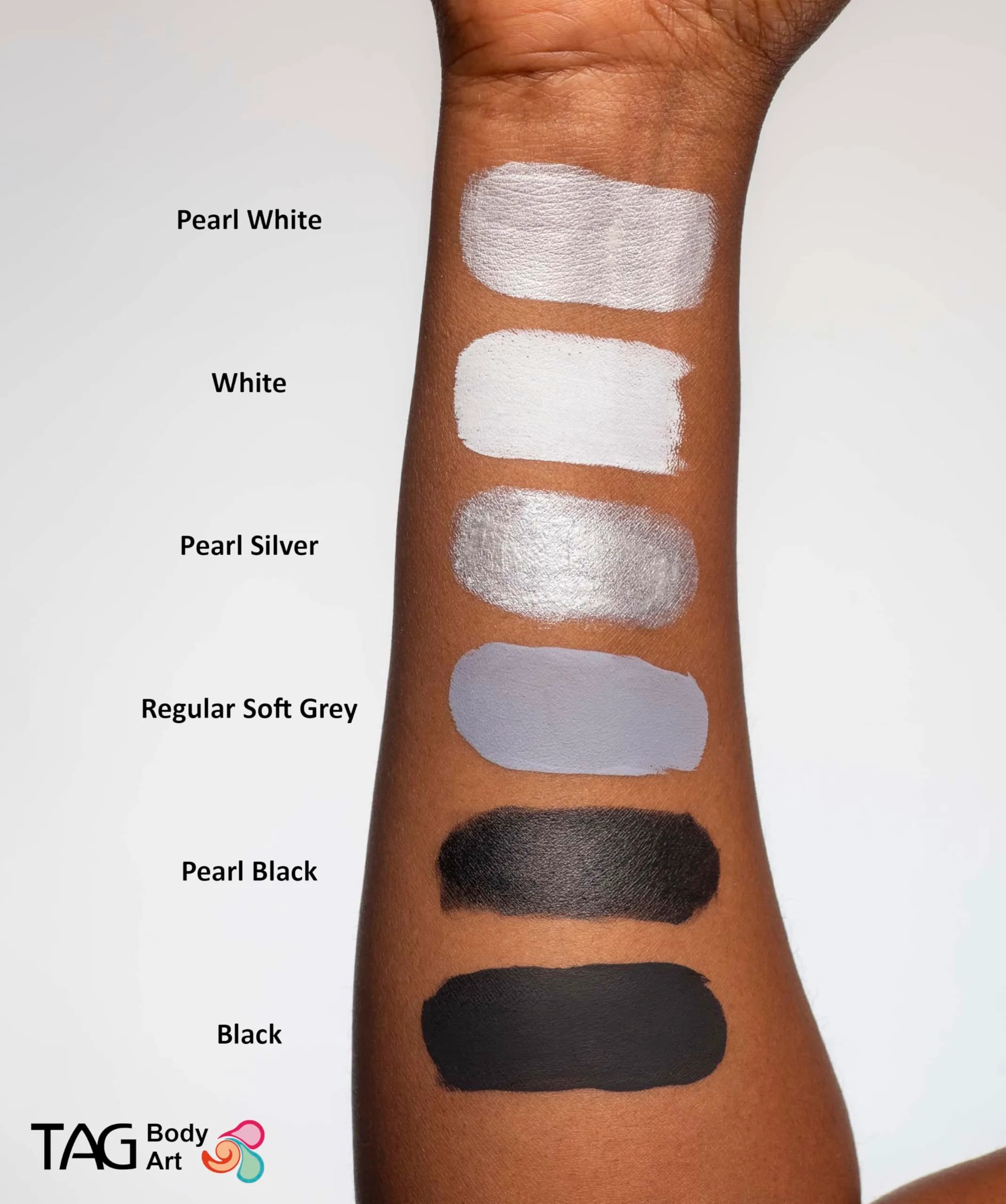 TAG Pearl White Face and Body Paint 32gm (1.13 oz) | Metallic Sheen for Artistic Bodywork - view 5