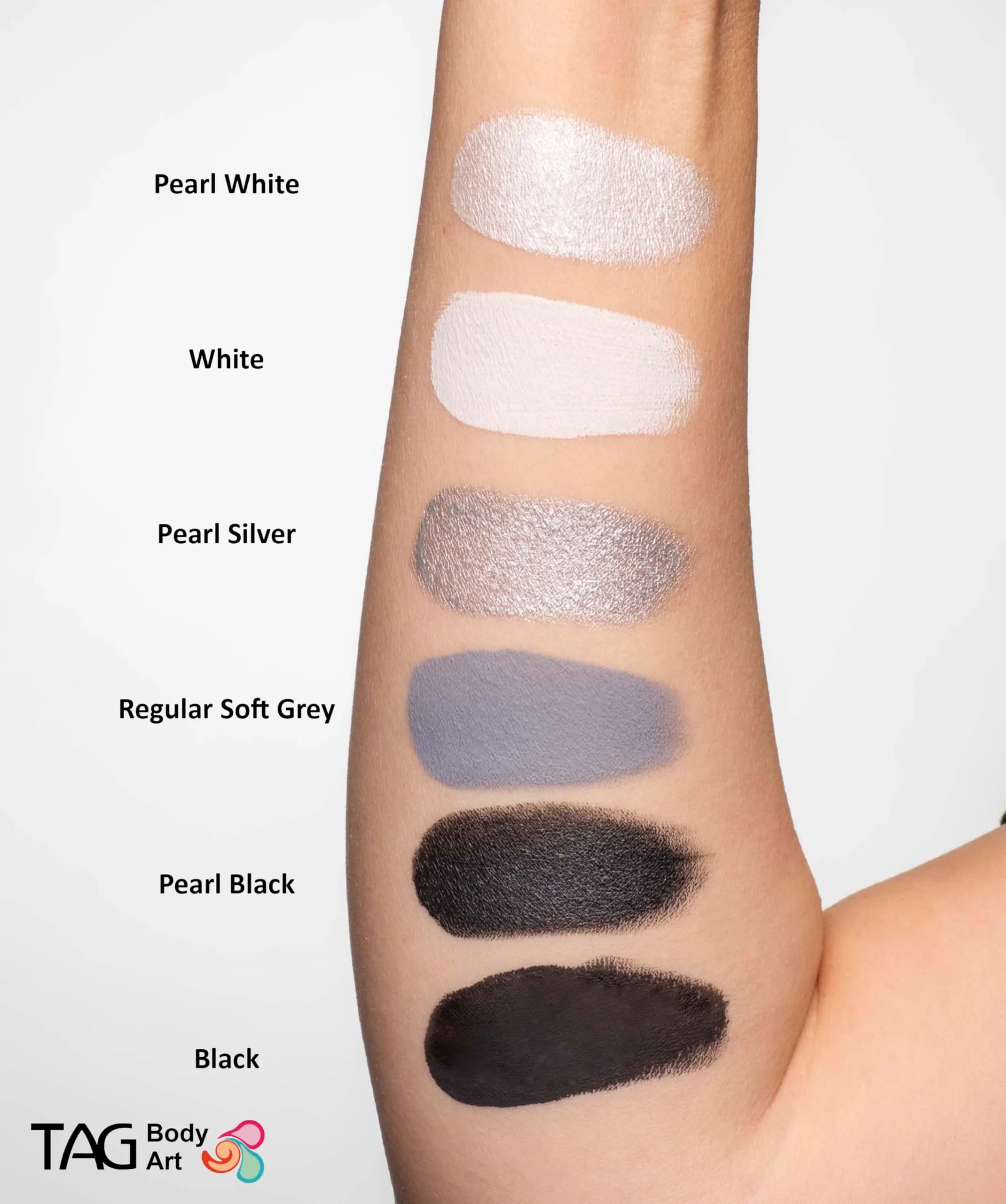 TAG Pearl White Face and Body Paint 32gm (1.13 oz) | Metallic Sheen for Artistic Bodywork - view 6