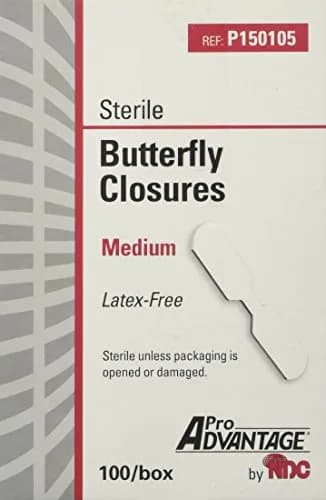 ProAdvantage Sterile Butterfly Closure Bandages Medium | Latex-Free, 100/bx thumbnail 1