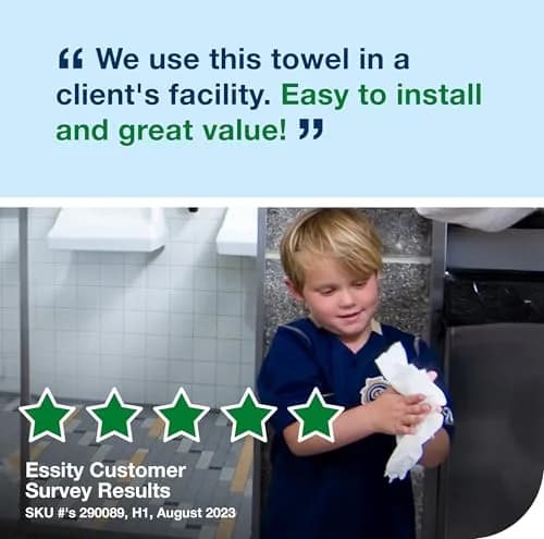 Tork Matic Paper Hand Towel Roll White H1, Universal, 100% Recycled Fiber, 6 Rolls x 700 ft (4300 Sheets Total) | ECOLOGO Certified thumbnail 5