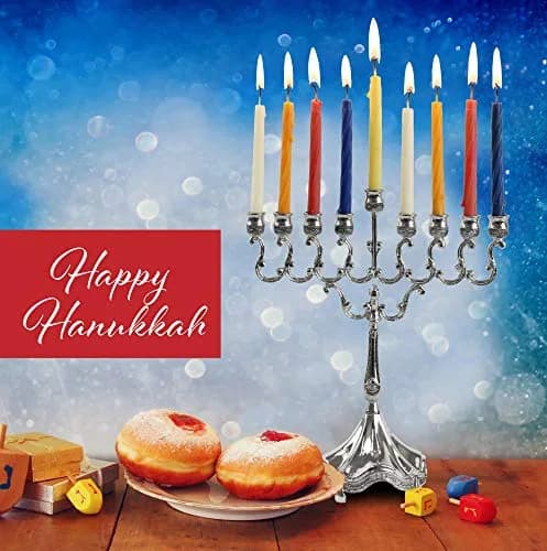 Ner Mitzvah Colorful Chanukah Candles 6-Pack - Standard Size Fits Most Menorahs - Premium Quality Wax - Assorted Colors thumbnail 3