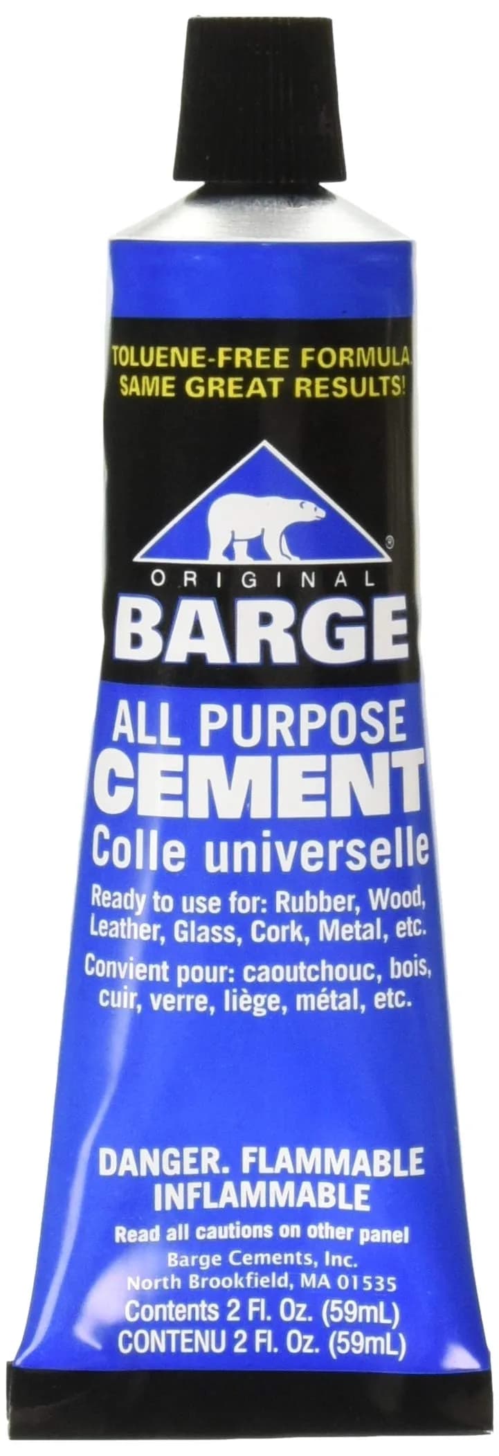 Barge All Purpose Cement Blue 2 oz (59 ml) | Strong Permanent Bond for Leather, Rubber, Wood, Glass - main product image