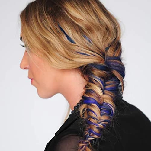 Color Me Blueberry Temporary Hair Mascara 7.39ml (0.25 Fl Oz) | Washes Out with 1-3 Shampoos thumbnail 4