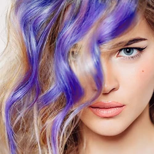 Color Me Blueberry Temporary Hair Mascara 7.39ml (0.25 Fl Oz) | Washes Out with 1-3 Shampoos thumbnail 5