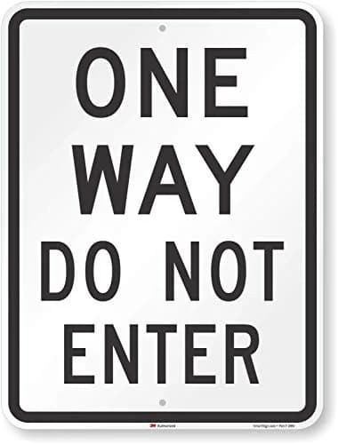 SmartSign Do Not Enter Sign 18" x 24" Aluminum Reflective Sign for Safety (45.72cm x 60.96cm) thumbnail 1