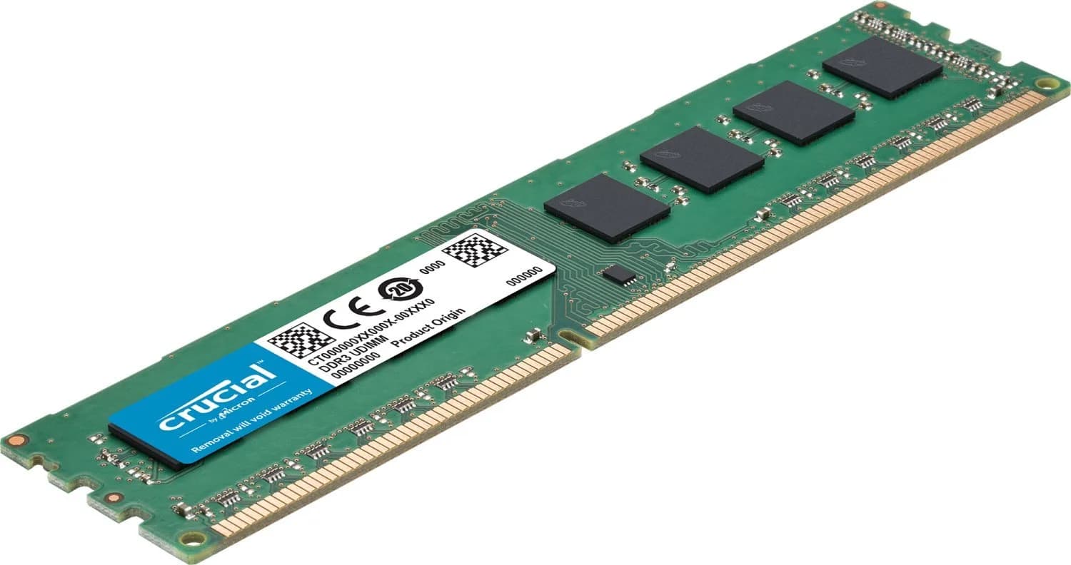 Crucial Technology 8GB Kit (4GBx2) DDR3 PC3-12800 DIMM 1600MHz 1.35V/1.5V 240-Pin UDIMM Desktop Memory CT2K51264BD160BJ - view 2