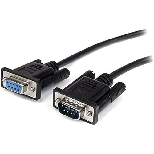StarTech 1m Black Straight Through DB9 RS232 Serial Cable | Male to Female Extension, Durable, Expert-Designed thumbnail 1