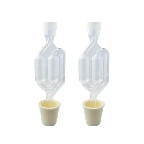FastRack Twin Bubble Airlock and Carboy Bung 2-Pack | Fermentation Airlocks for Homebrewing Beer, Wine, Mead, and Kombucha thumbnail 1