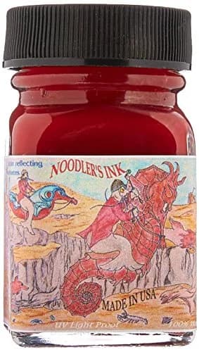 Noodler's Fountain Pen Bottled Ink 1oz | Fox Red Eternal, Archival Quality, USA Made thumbnail 1