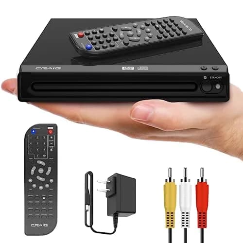 Craig CVD512a Compact DVD/CD Player with Remote | Progressive Scan, Multi-Format Playback thumbnail 1