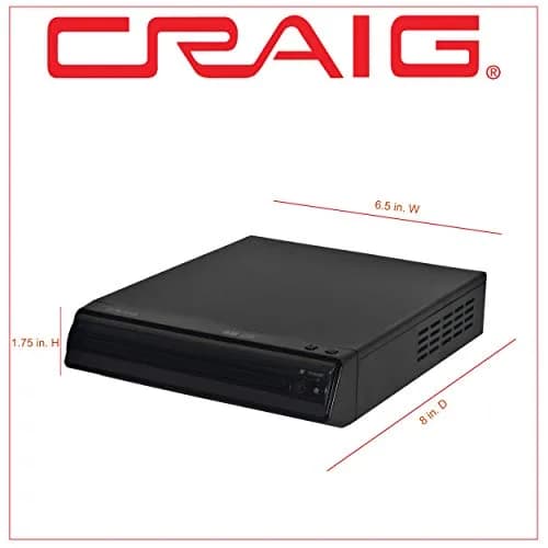 Craig CVD512a Compact DVD/CD Player with Remote | Progressive Scan, Multi-Format Playback thumbnail 3