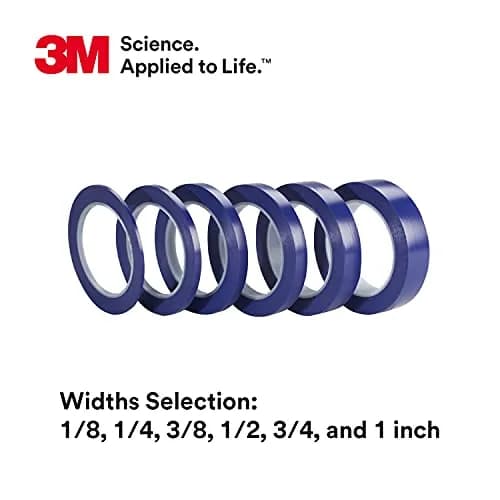 3M Vinyl Tape 471+ 1 in x 36 yd | Fine Line Masking Tape for Painting, Indigo, 1 Roll thumbnail 6