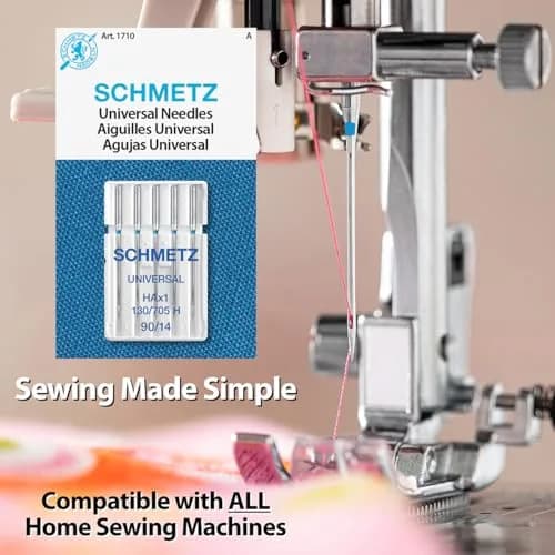 SCHMETZ Universal Sewing Machine Needles - Size 90/14 | Versatile & Durable for All Fabrics thumbnail 2