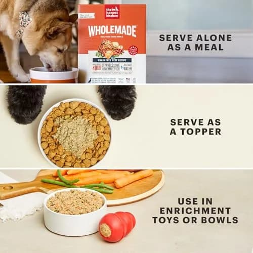 The Honest Kitchen Wholemade Grain Free Turkey Recipe Dehydrated Dog Food 10 lb (4.54 kg) | Supports Digestion & Coat thumbnail 8