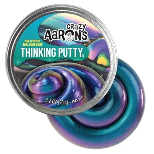 Crazy Aaron's Thinking Putty Super Scarab 96ml (3.2 oz) | Color-Shifting Sensory Toy for Kids and Adults thumbnail 1