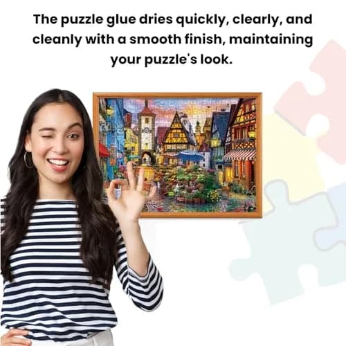 MasterPieces Clear Puzzle Glue 2 Pack 10 fl oz (295 ml) | USA-Imported Adhesive for Jigsaw Puzzles thumbnail 4