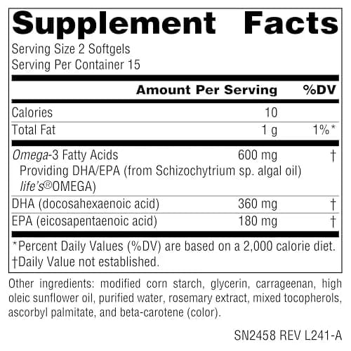 Source Naturals Vegan Omega-3s 300 mg | Vegetarian Fish Oil Alternative (70-120 chars) thumbnail 2