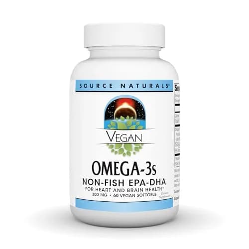Source Naturals Vegan Omega-3s 300 mg | Vegetarian EPA-DHA for Heart & Brain Support (70-120 chars) thumbnail 1