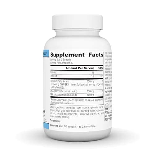 Source Naturals Vegan Omega-3s 300 mg | Vegetarian EPA-DHA for Heart & Brain Support (70-120 chars) thumbnail 2