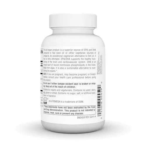 Source Naturals Vegan Omega-3s 300 mg | Vegetarian EPA-DHA for Heart & Brain Support (70-120 chars) thumbnail 3