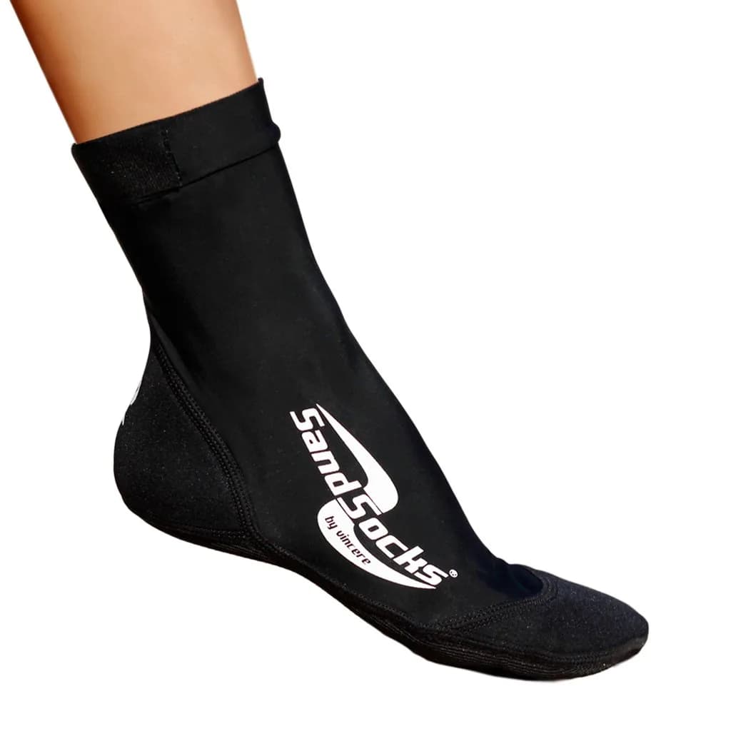 Sand Socks Medium Black (MB-SS) | Water Sports Socks for Beach Volleyball & Snorkeling - main product image