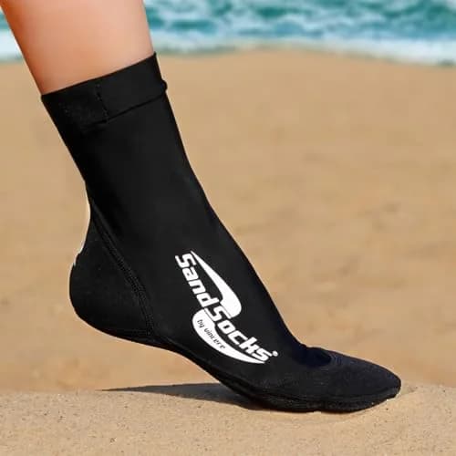 Sand Socks Medium Black (MB-SS) | Water Sports Socks for Beach Volleyball & Snorkeling thumbnail 2