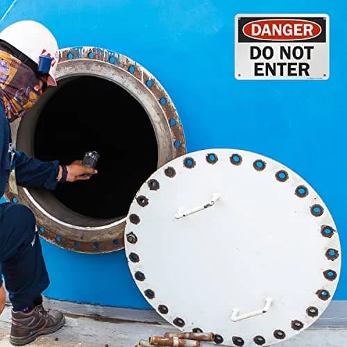 SmartSign Danger - Do Not Enter Sign | 7" x 10" Aluminum, OSHA Compliant, Heavy-Duty, 7 Year Durability thumbnail 3