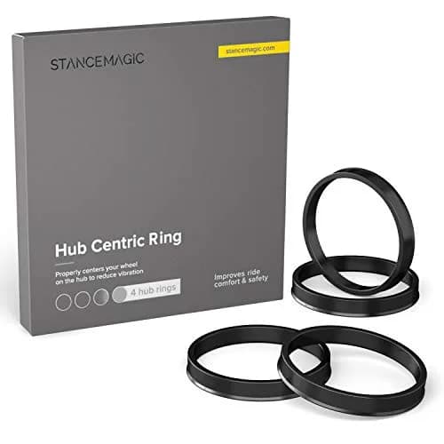 StanceMagic Hubcentric Rings 67.1mm ID to 72.6mm OD | Polycarbonate Wheel Hub Rings (Pack of 4) thumbnail 1
