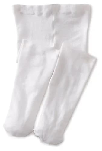 Jefferies Socks Baby Girls Infant Pima Tight White 0-6 Months | Soft Pima Cotton Blend for Year-Round Comfort thumbnail 1