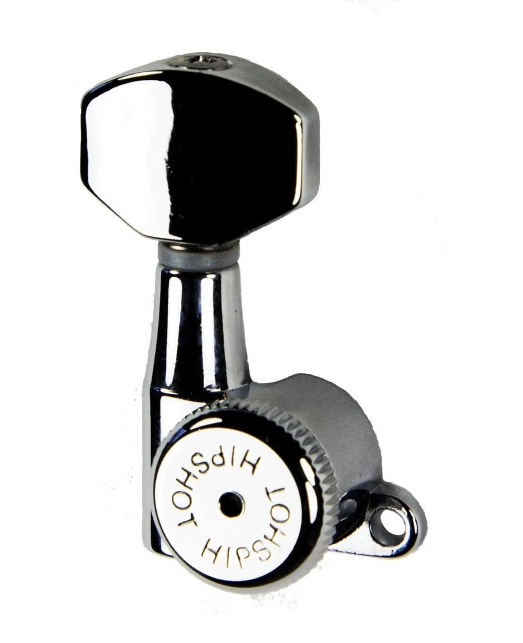 Hipshot Grip-Lock Enclosed Locking Tuners 6-Inline 21mm Post Chrome | Upgrade Your Guitar Tuning Stability - main product image