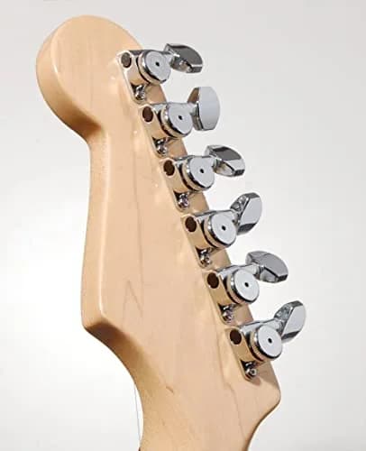Hipshot Grip-Lock Enclosed Locking Tuners 6-Inline 21mm Post Chrome | Upgrade Your Guitar Tuning Stability thumbnail 2