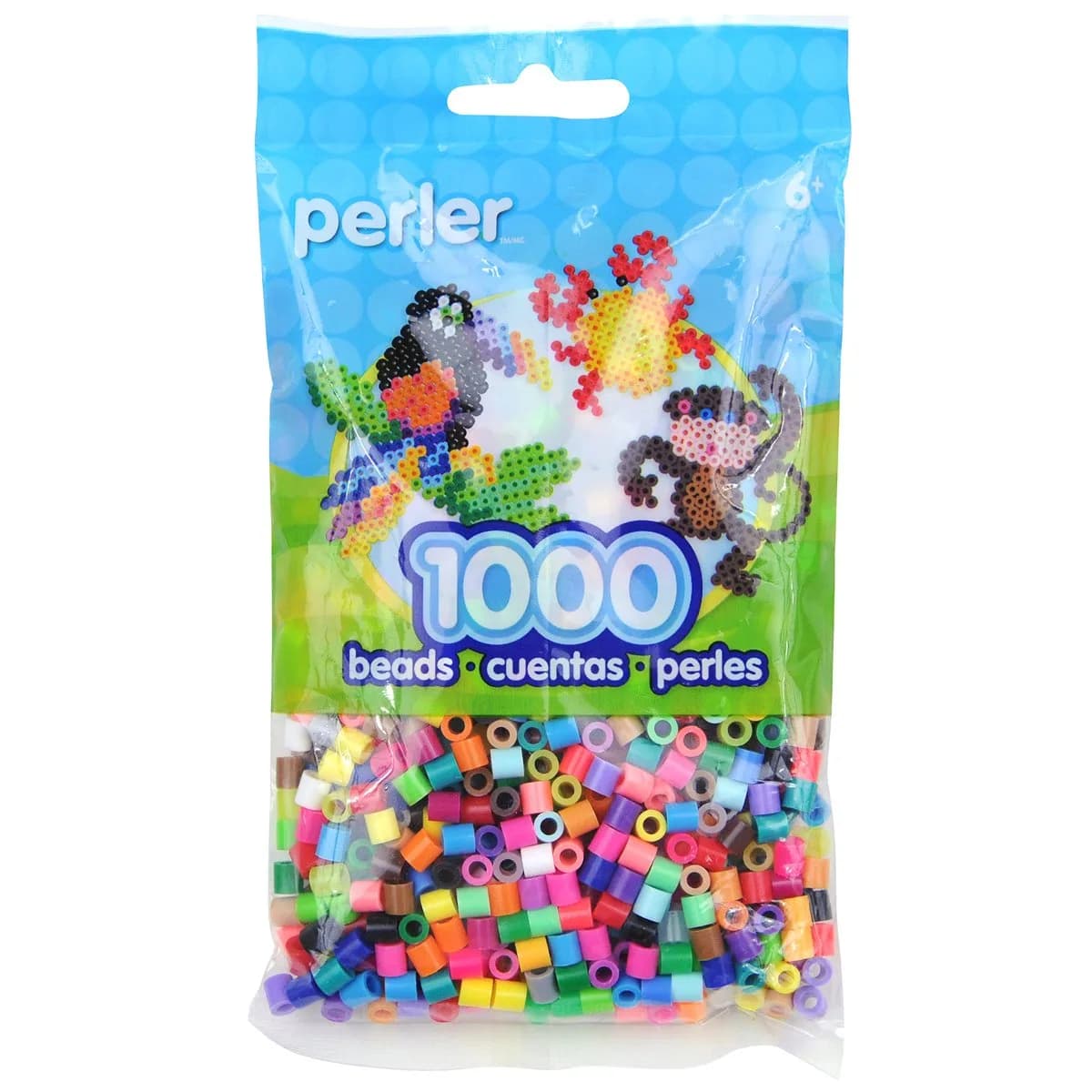 Perler Multicolor Fusion Beads Bright Mix, 1000 pcs (Small)