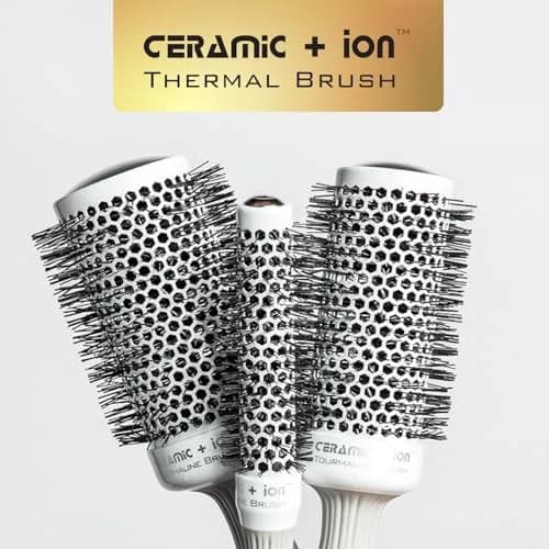 Olivia Garden Ceramic + Ion Round Thermal Hair Brush 3.5" Diameter | Vented Ceramic Barrel for Faster Styling thumbnail 6