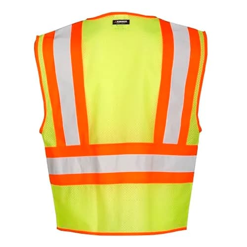 Kishigo High Visibility Reflective Mesh Vest 1055 | ANSI Type R/Class 2, Orange, L thumbnail 4