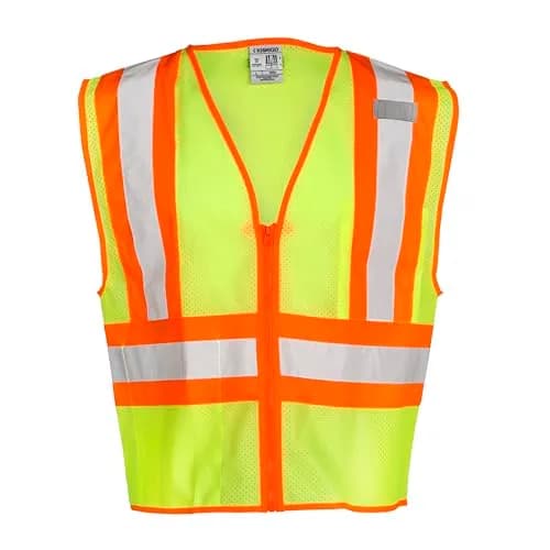 Kishigo High Visibility Reflective Mesh Vest 1055 | ANSI Type R/Class 2, Orange, L thumbnail 5