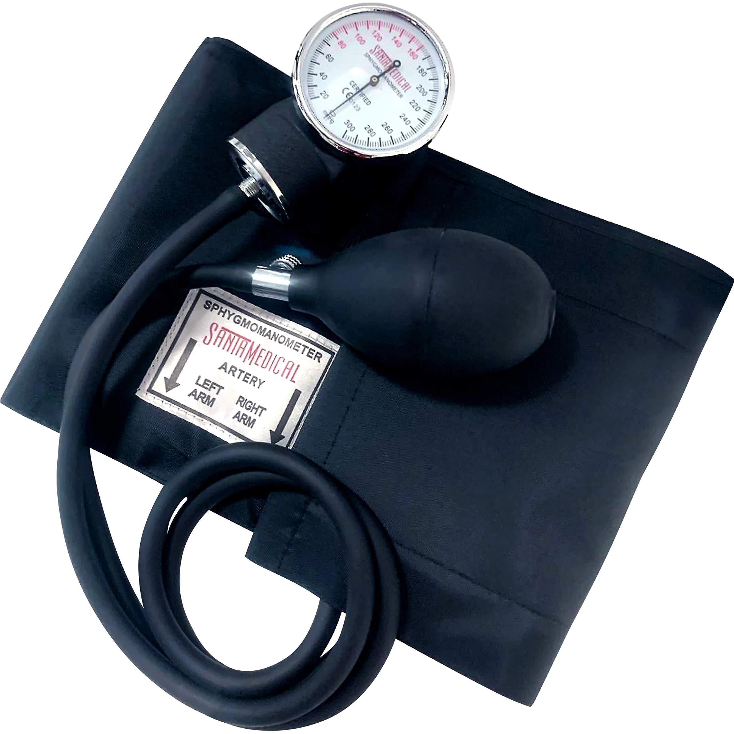 Santamedical Adult Deluxe Aneroid Sphygmomanometer Black | Accurate BP Readings for Confidence - view 7